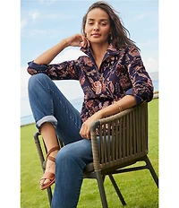 Tommy Bahama High Rise Straight Leg Denim Jeans