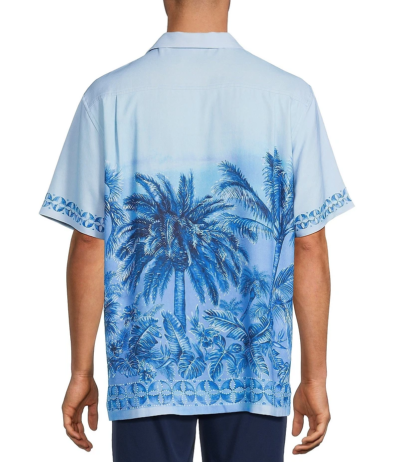 Tommy Bahama Hula Blues Short Sleeve Woven Camp Shirt
