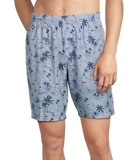 Tommy Bahama Huntington Beach Views E-Waist Hybrid 8#double;Inseam Swim Trunks