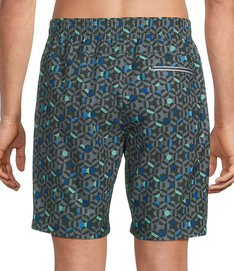 Tommy Bahama Huntington Mosaic Tiles 8#double; Inseam Swim Shorts