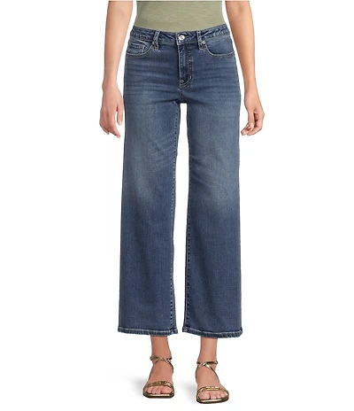 Tommy Bahama Indigo High Rise Wide Leg Cropped Jean