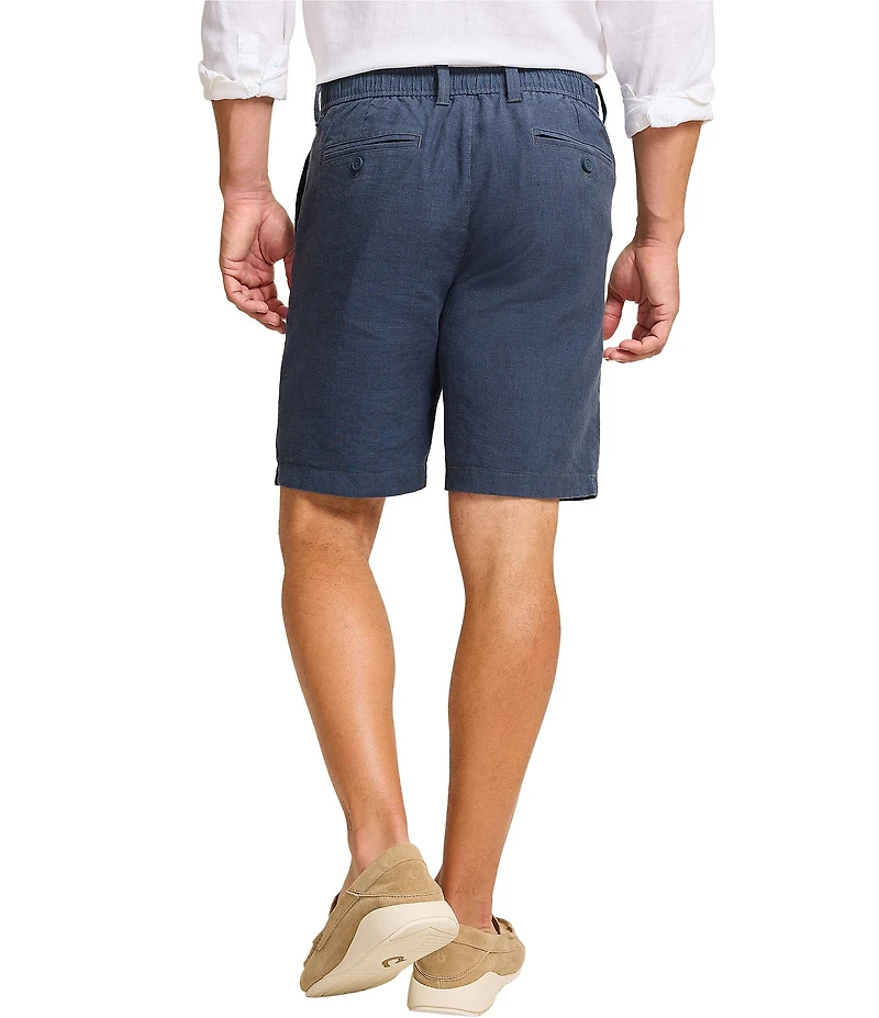 Tommy Bahama Isla Sands Stripe Single Pleat 9#double; Inseam Shorts