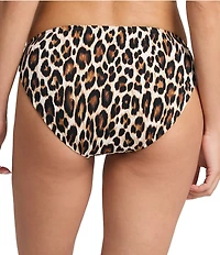 Tommy Bahama Island Cays Leopard Side Shirred Hipster Swim Bottom