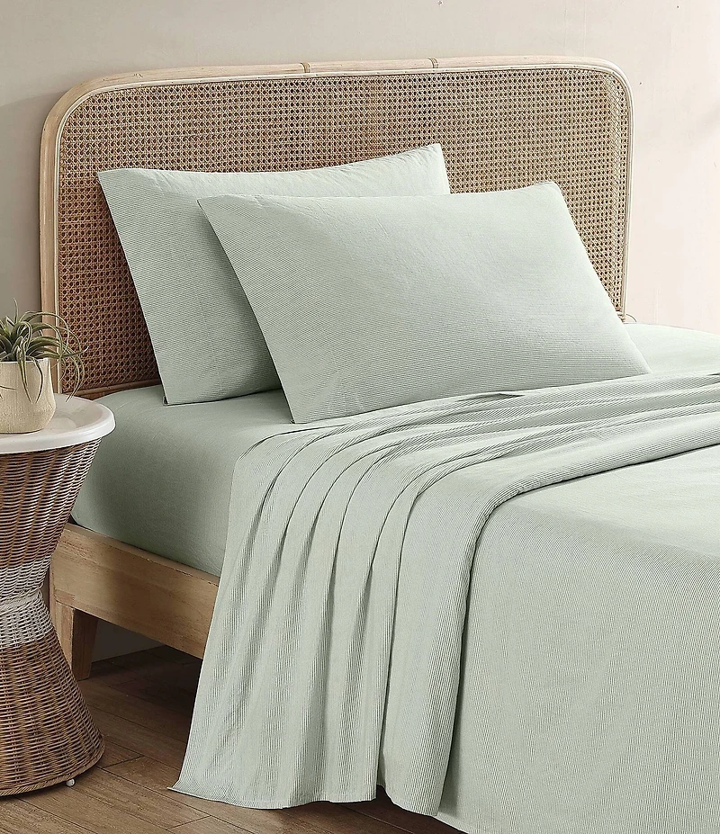 Tommy Bahama Island Cays Pinstripe Cotton Percale Sheet Set