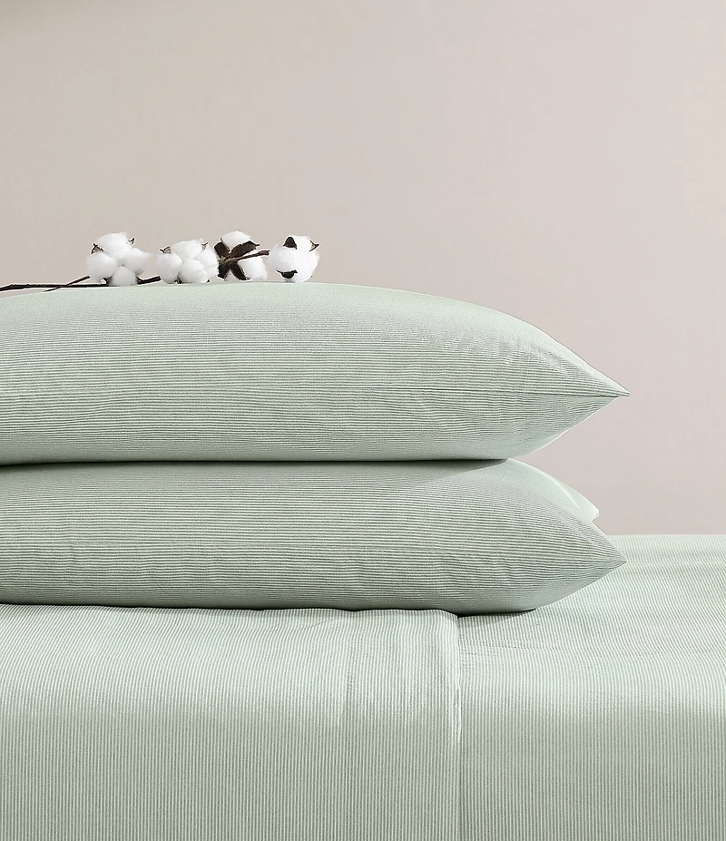 Tommy Bahama Island Cays Pinstripe Cotton Percale Sheet Set