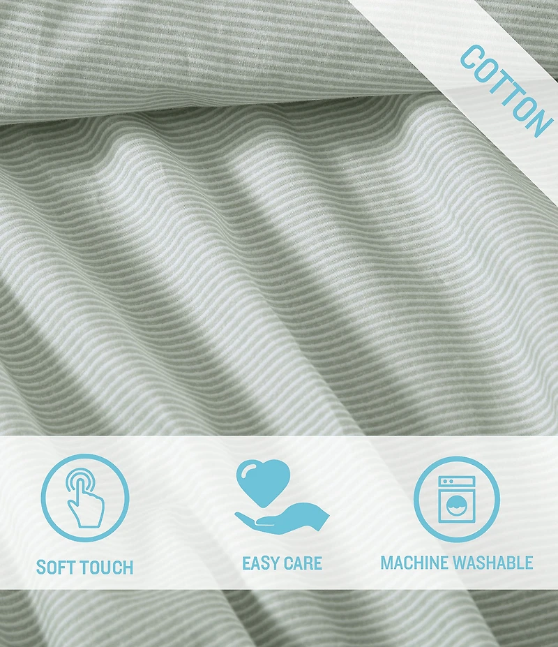 Tommy Bahama Island Cays Pinstripe Cotton Percale Sheet Set