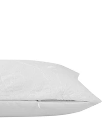 Tommy Bahama Island Estate Embroidered Leaf White Breakfast Pillow