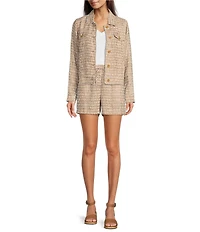 Tommy Bahama Island Key Linen Plain Weave Point Collar Button Front Jacket