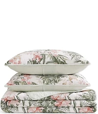 Tommy Bahama Island Orchid Pink Cotton Reversible Quilt Mini Set