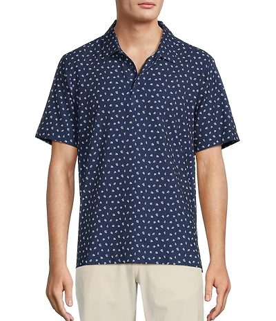 Tommy Bahama IslandZone Bahama Coast Deco Palms Short Sleeve Polo Shirt