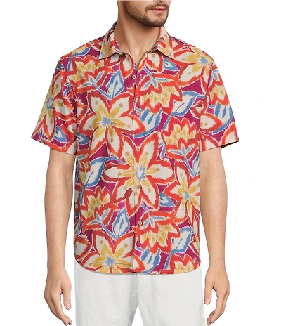 Tommy Bahama IslandZone Bahama Coast Floral Fusion Short Sleeve Woven Shirt