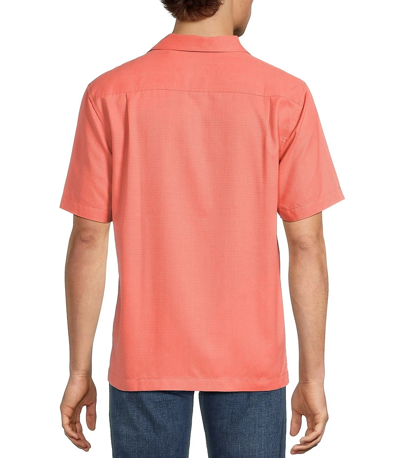 Tommy Bahama IslandZone Coastal Breeze Tonal Check Short Sleeve Woven Shirt