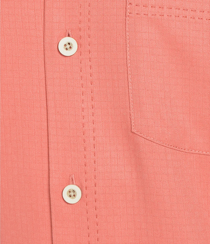Tommy Bahama IslandZone Coastal Breeze Tonal Check Short Sleeve Woven Shirt