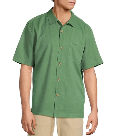 Tommy Bahama IslandZone Coastal Breeze Tonal Check Short Sleeve Woven Shirt