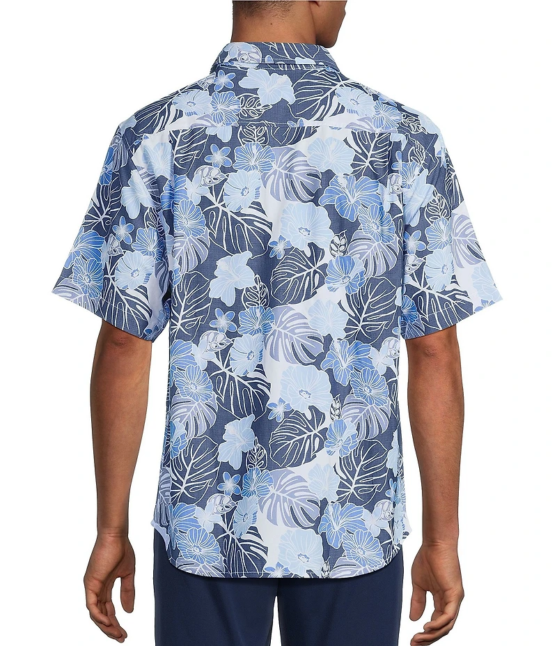 Tommy Bahama IslandZone Coconut Point Azul Escape Short Sleeve Woven Camp Shirt