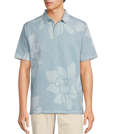 Tommy Bahama IslandZone Costa Wave Grande Fiorisce Short Sleeve Polo Shirt