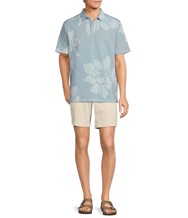 Tommy Bahama IslandZone Costa Wave Grande Fiorisce Short Sleeve Polo Shirt