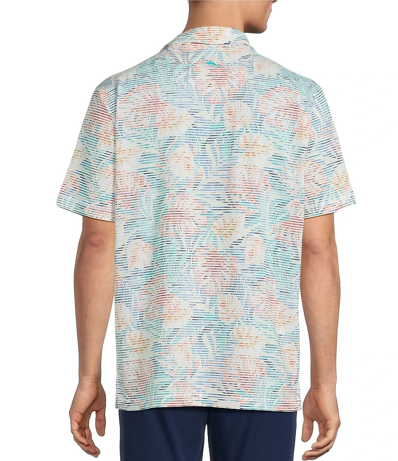 Tommy Bahama IslandZone Costa Wave Positano Palms Short Sleeve Woven Shirt