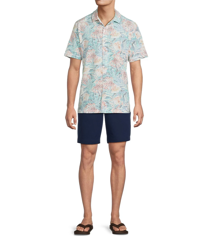 Tommy Bahama IslandZone Costa Wave Positano Palms Short Sleeve Woven Shirt