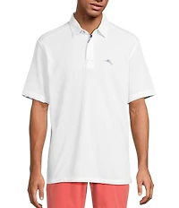 Tommy Bahama IslandZone Flamingo Mingle 5 O 'Clock Short Sleeve Polo Shirt