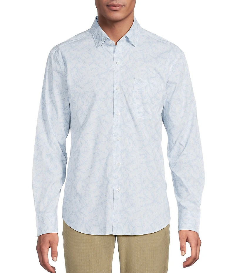 Tommy Bahama IslandZone Sarasota Stretch Garden Mist Long Sleeve Woven Shirt