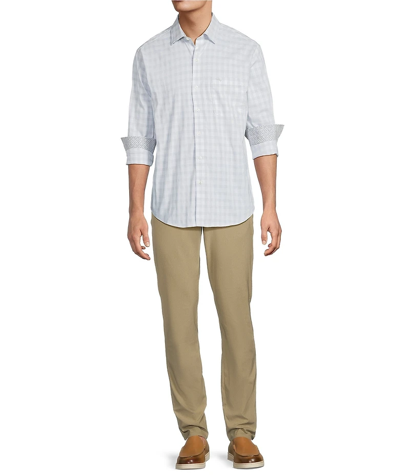 Tommy Bahama IslandZone Sarasota Stretch Nuevo Check Long Sleeve Woven Shirt