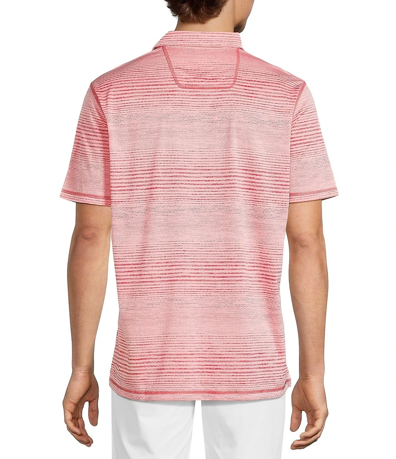 Tommy Bahama IslandZone Sea Island Stripe Short Sleeve Polo Shirt