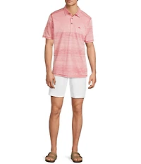 Tommy Bahama IslandZone Sea Island Stripe Short Sleeve Polo Shirt