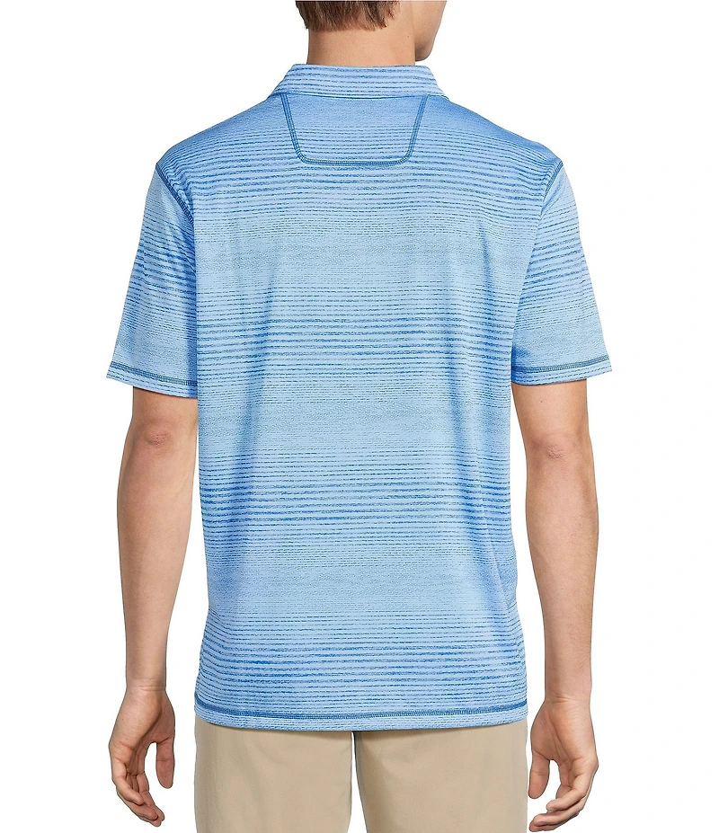 Tommy Bahama IslandZone Sea Island Stripe Short Sleeve Polo Shirt
