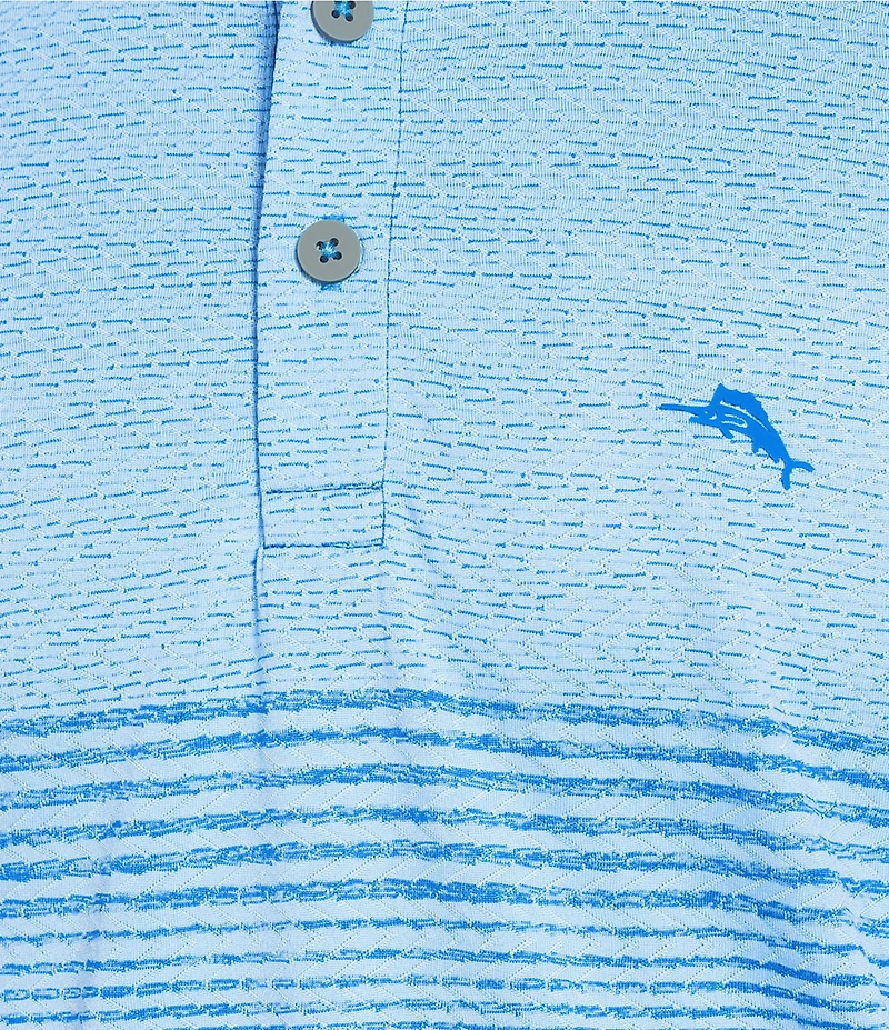 Tommy Bahama IslandZone Sea Island Stripe Short Sleeve Polo Shirt