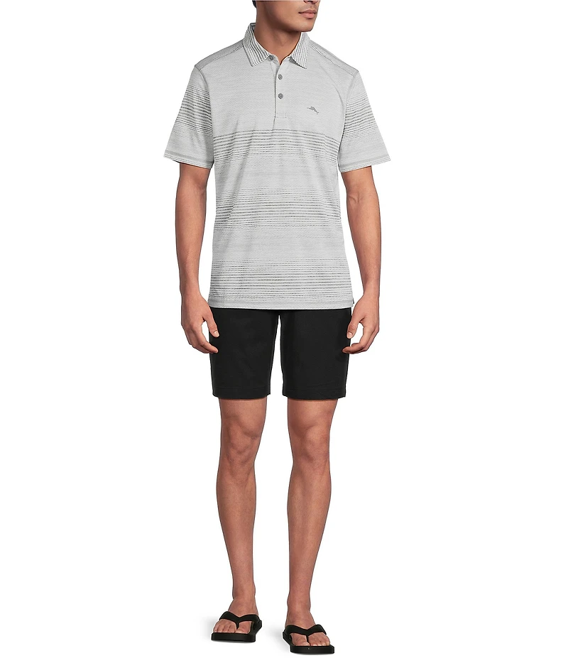 Tommy Bahama IslandZone Sea Island Stripe Short Sleeve Polo Shirt