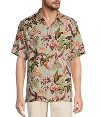 Tommy Bahama Jaded Blooms Short Sleeve Woven Shirt