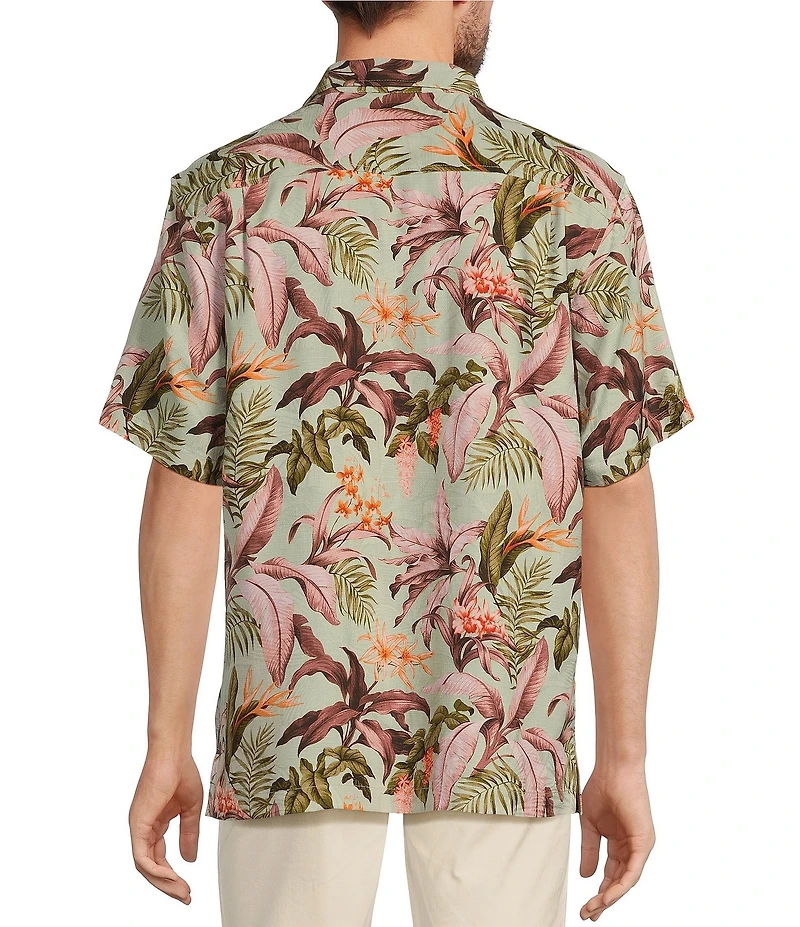 Tommy Bahama Jaded Blooms Short Sleeve Woven Shirt