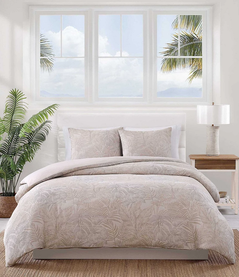 Tommy Bahama Jungle Palms Cotton Reversible Comforter Mini Set