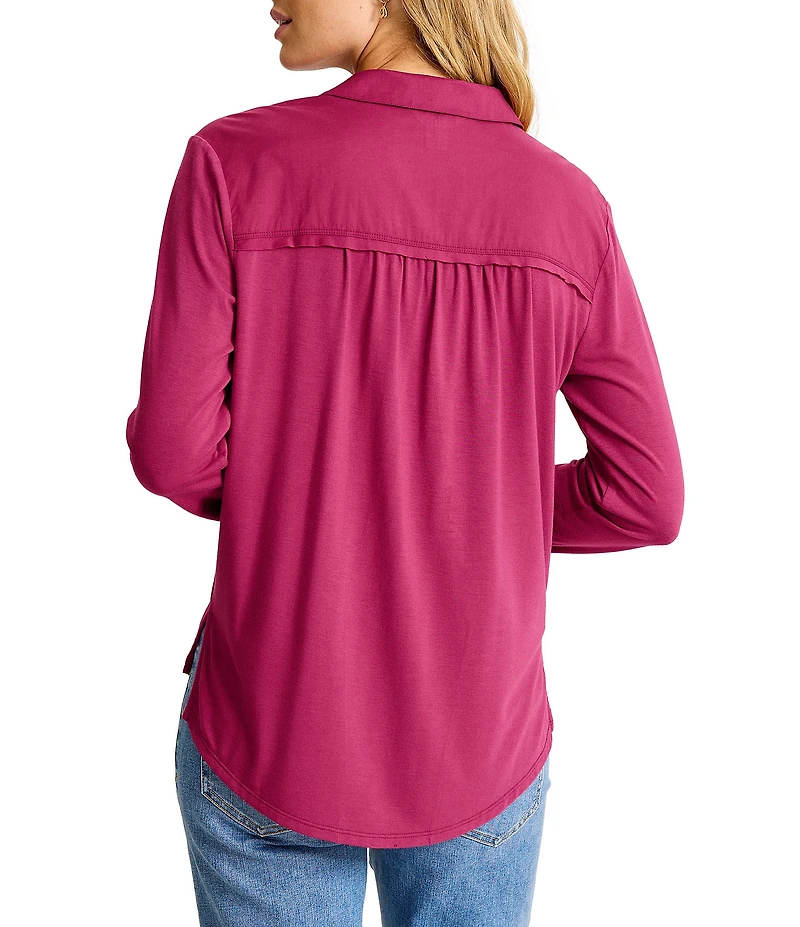 Tommy Bahama Kauai Hybrid Camp Collar Long Sleeve Button Front Shirt