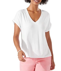 Tommy Bahama Kauai Soft Stretch Knit Jersey V-Neck Short Sleeve T-Shirt