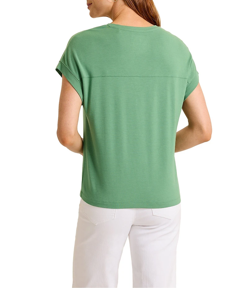 Tommy Bahama Kauai Solid Stretch Jersey V-Neck Short Sleeves Relaxed Fit T-Shirt