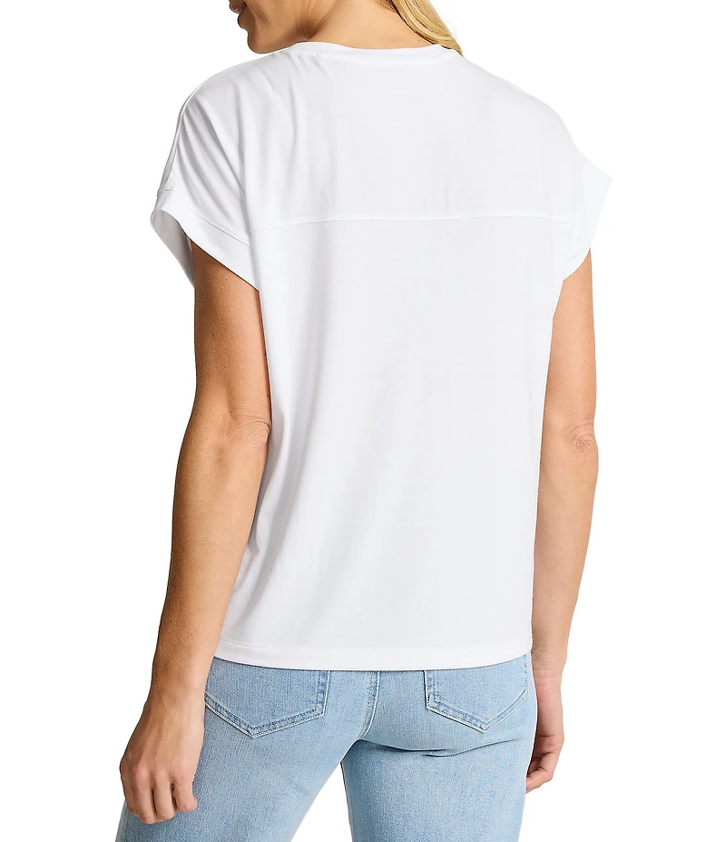 Tommy Bahama Kauai Solid Stretch Jersey V-Neck Short Sleeves Relaxed Fit T-Shirt