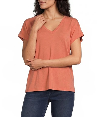 Tommy Bahama Kauai Solid Stretch Jersey V-Neck Short Sleeves Relaxed Fit T-Shirt