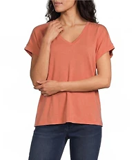 Tommy Bahama Kauai Solid Stretch Jersey V-Neck Short Sleeves Relaxed Fit T-Shirt