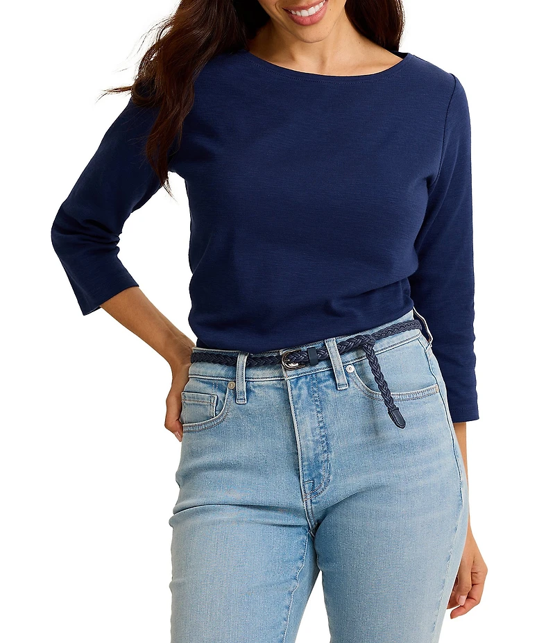 Tommy Bahama Knit Ashby Isles Boat Neck 3/4 Sleeve Tee