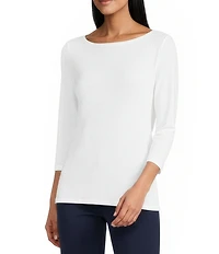 Tommy Bahama Knit Ashby Isles Boat Neck 3/4 Sleeve Tee