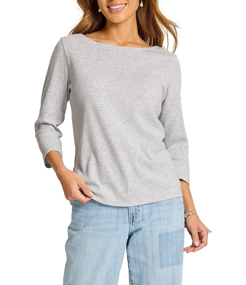Tommy Bahama Knit Ashby Isles Boat Neck 3/4 Sleeve Tee
