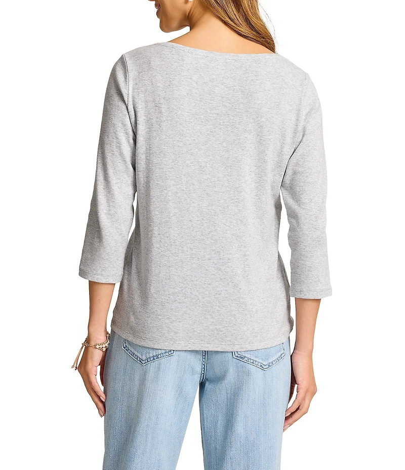 Tommy Bahama Knit Ashby Isles Boat Neck 3/4 Sleeve Tee