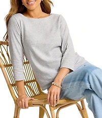 Tommy Bahama Knit Ashby Isles Boat Neck 3/4 Sleeve Tee