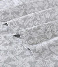 Tommy Bahama Koya Bay Grey Cool Zone Cotton Percale Sheet Set