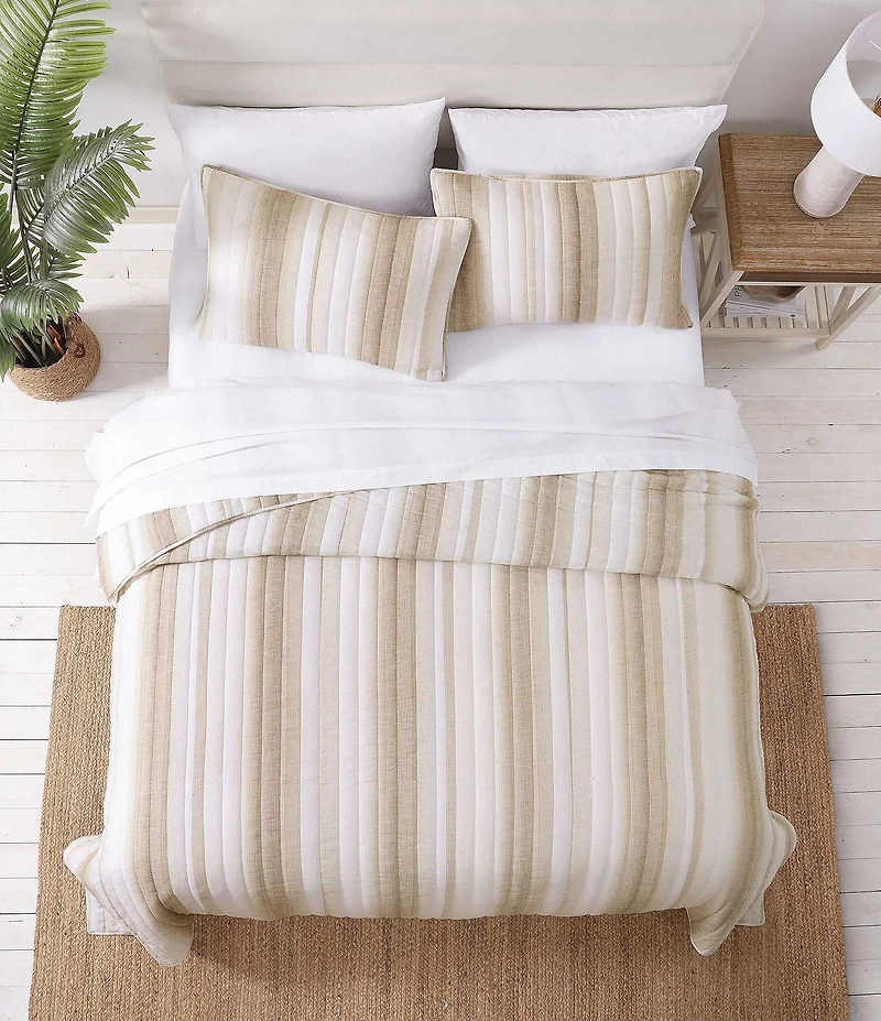 Tommy Bahama La Prisma Stripe Texture Cotton Quilt Mini Set