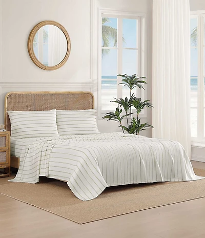Tommy Bahama La Vida Stripe Cotton Sateen Sheet Set