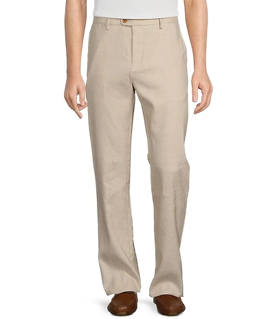 Tommy Bahama Latigo Beach Flat-Front Linen Blend Pants