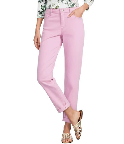 Tommy Bahama Leila Sunwashed Twill Mid Rise Ankle Length Boyfriend Jeans